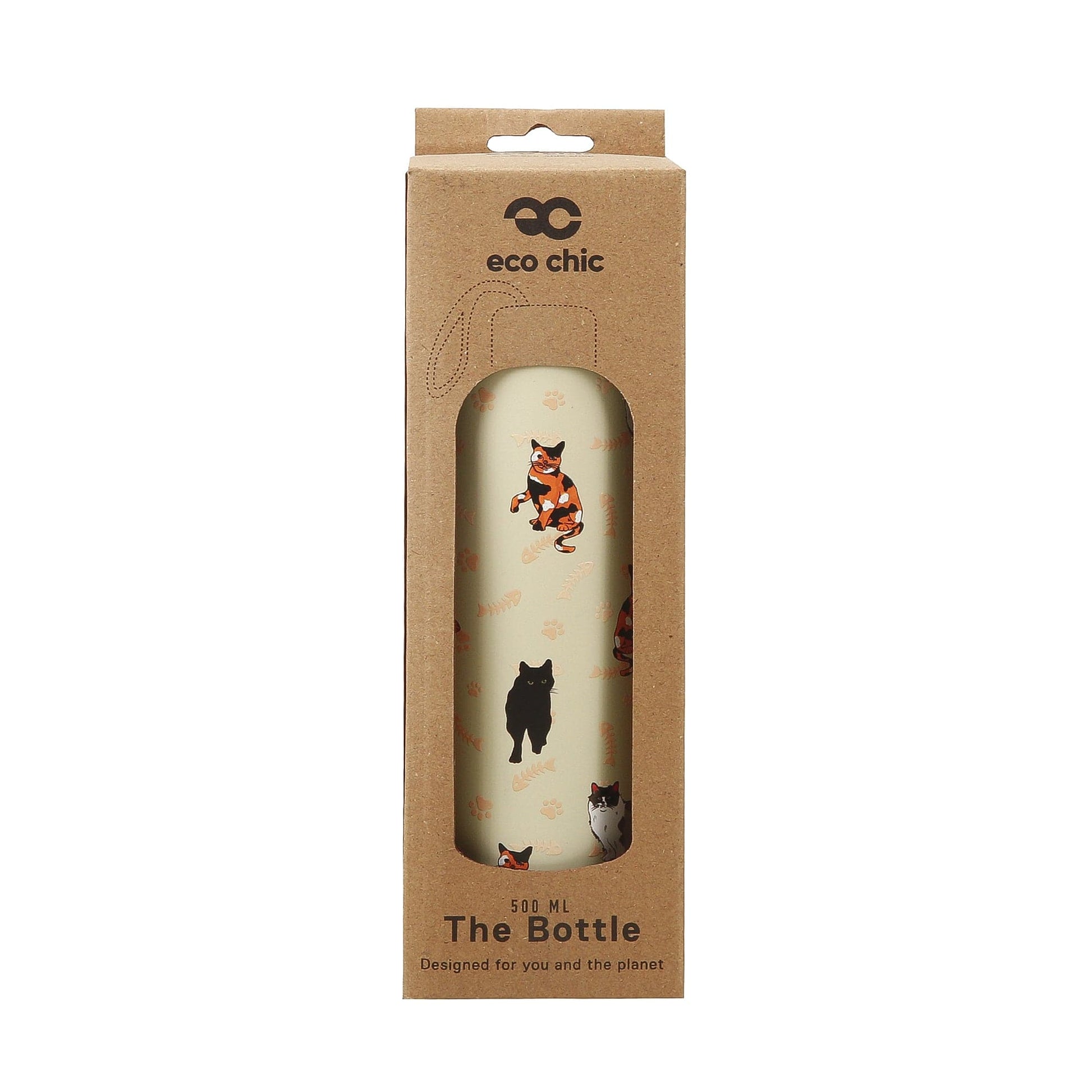 Eco Chic Eco Chic Thermal Bottle Beloved Cats