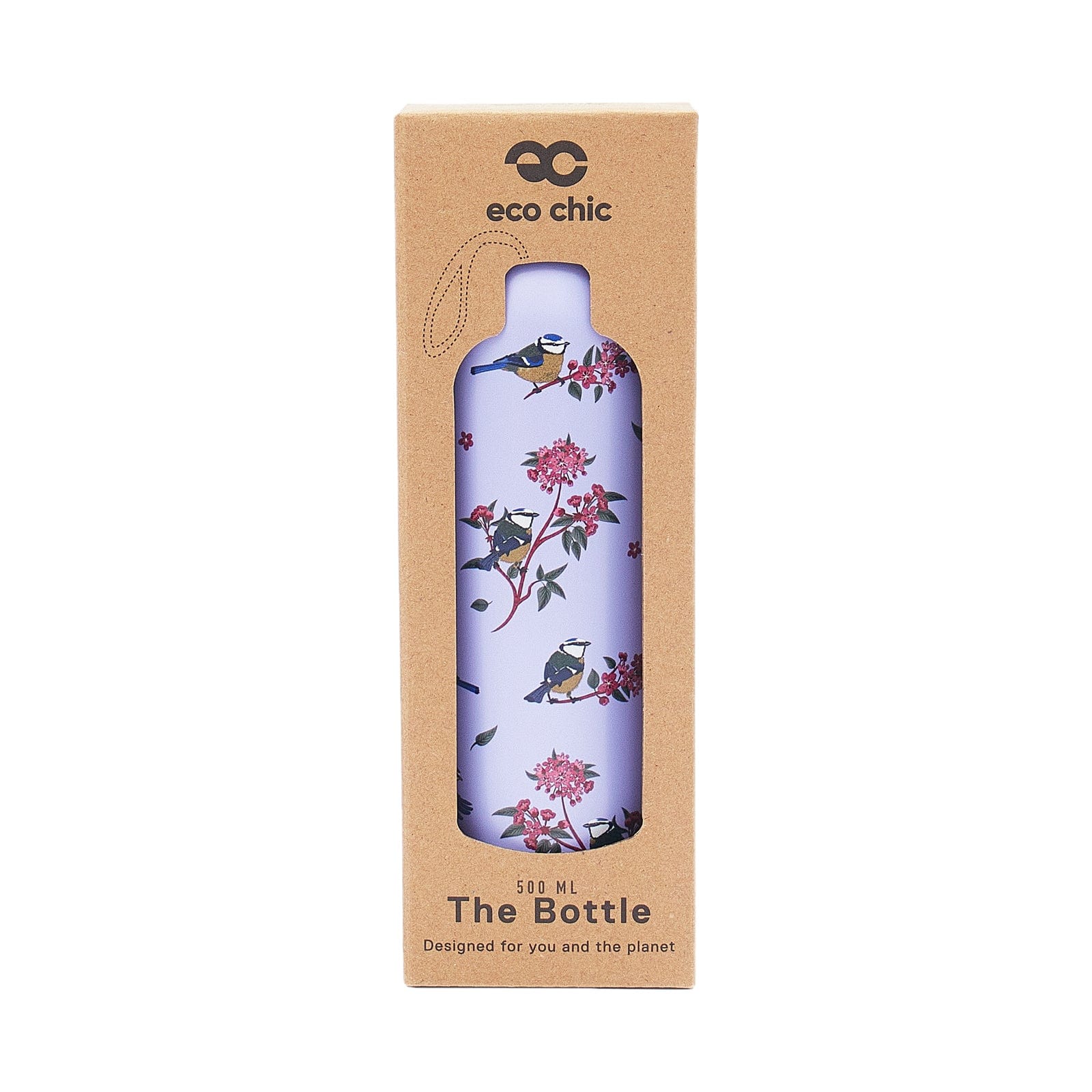 Eco Chic Eco Chic Thermal Bottle Blue Tits