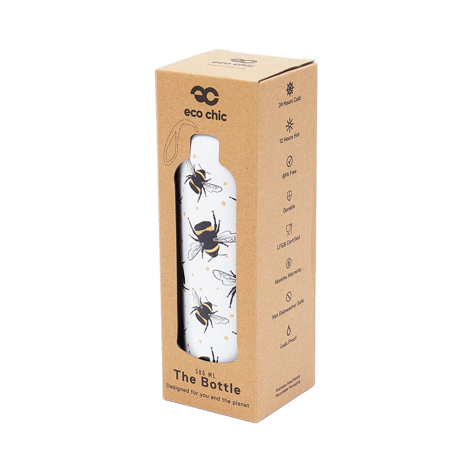 Eco Chic Eco Chic Thermal Bottle Bumble Bees