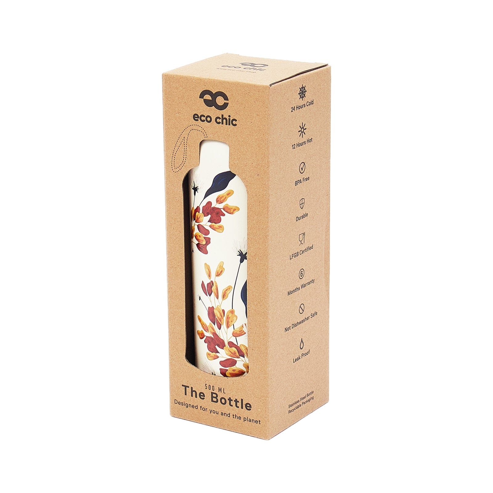 Eco Chic Eco Chic Thermal Bottle Flowers