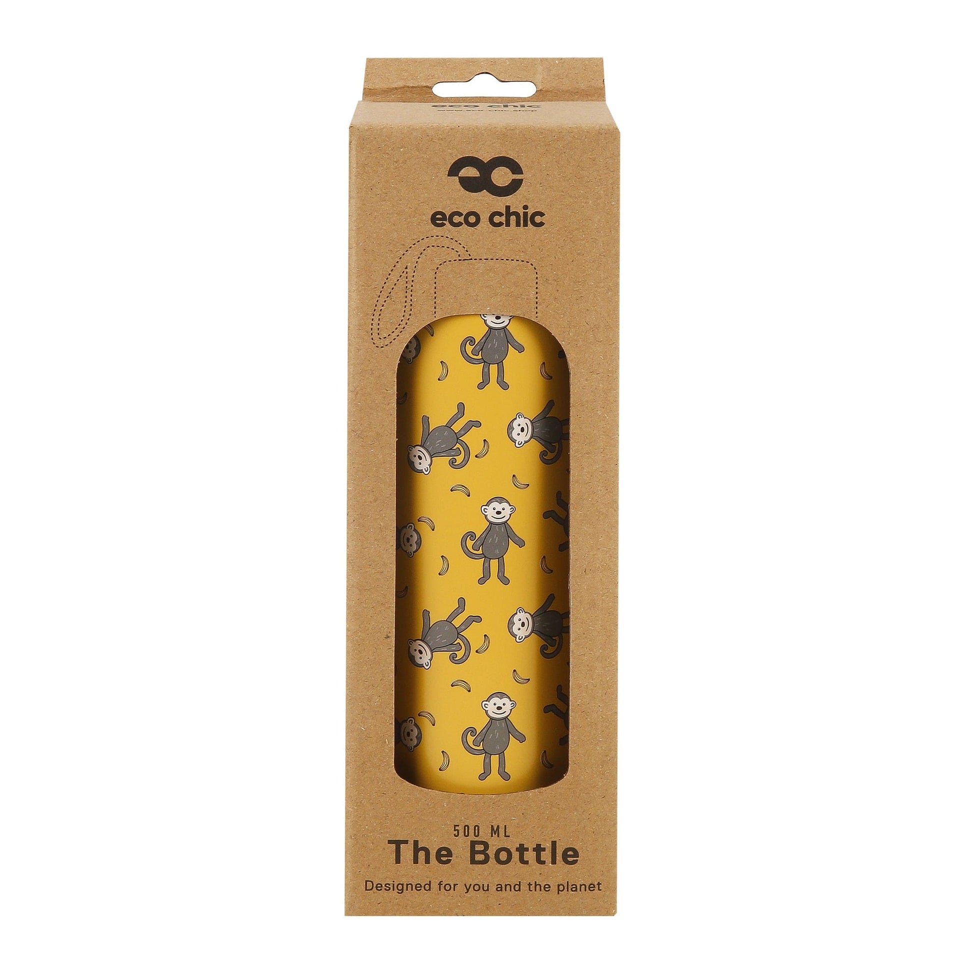 Eco Chic Eco Chic Thermal Bottle Monkeys