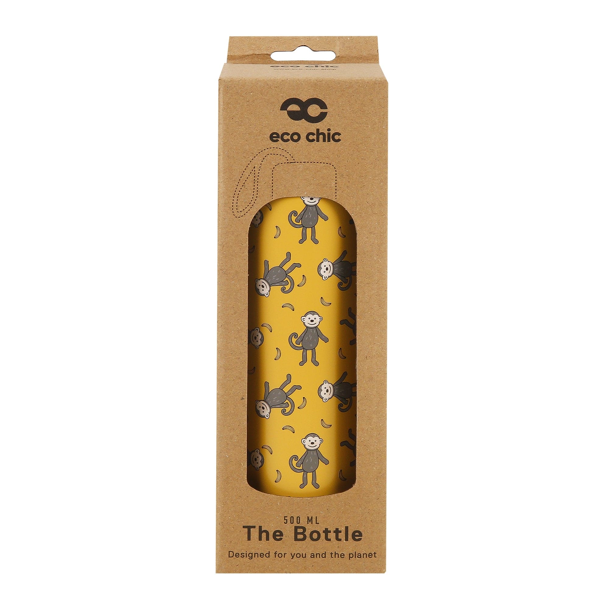 Eco Chic Eco Chic Thermal Bottle Monkeys