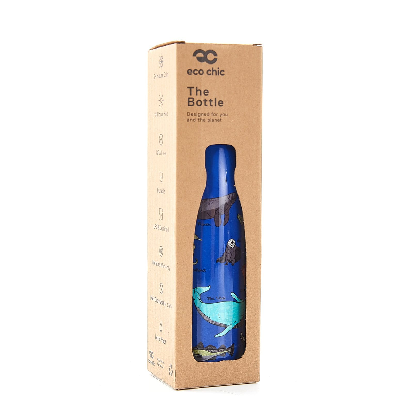 Eco Chic Eco Chic Thermal Bottle Sea Creatures