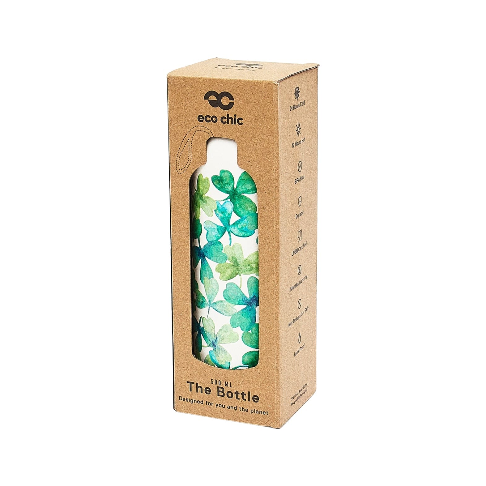 Eco Chic Eco Chic Thermal Bottle Shamrocks