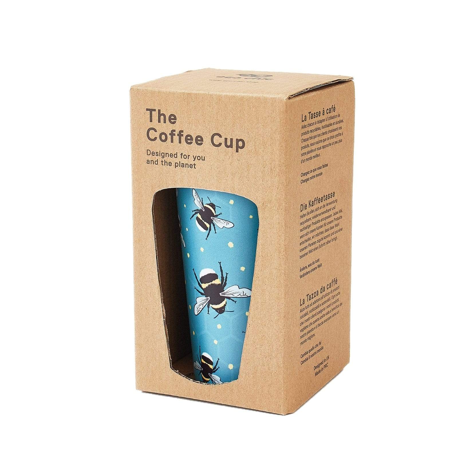 Eco Chic Eco Chic Thermal Coffee Cup Blue Bees