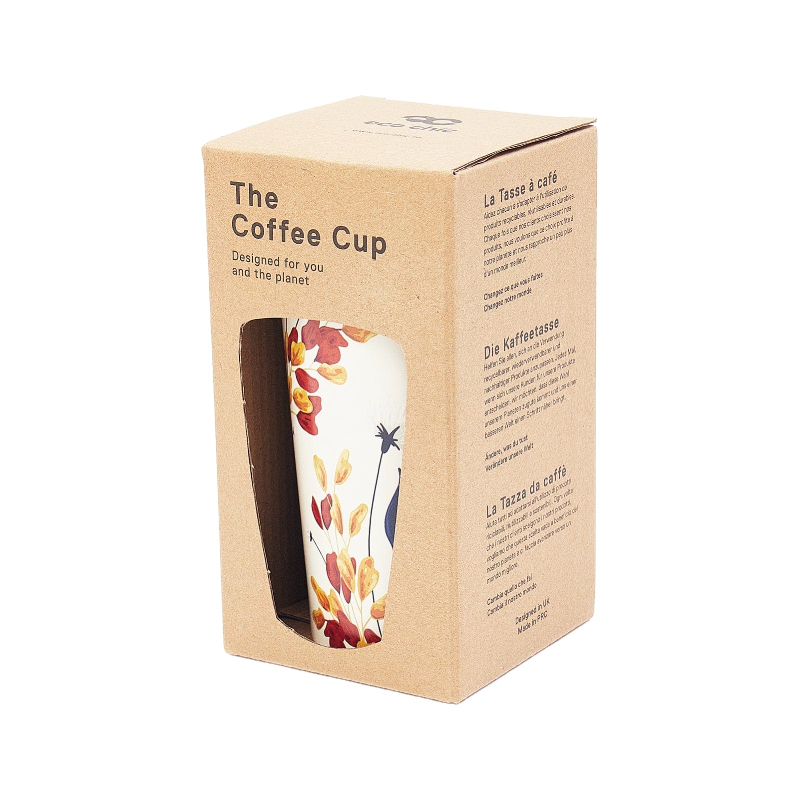 Eco Chic Eco Chic Thermal Coffee Cup Flowers