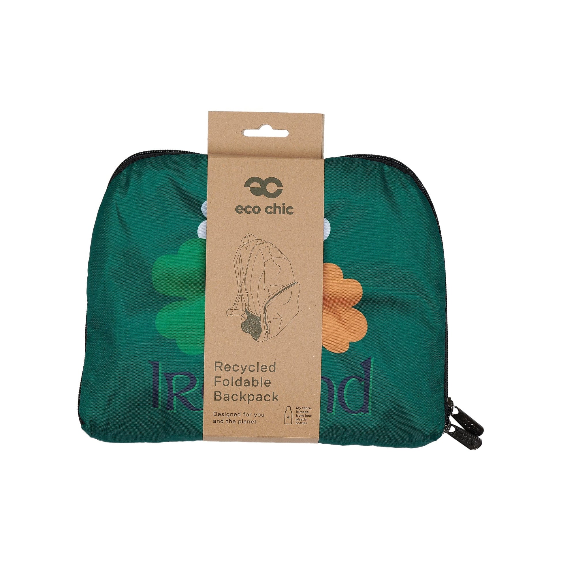 Eco Chic Eco Chic Tourist Collection Foldable Backpack - Ireland