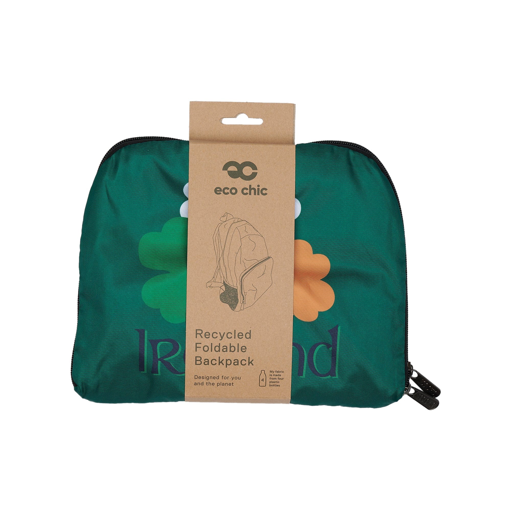 Eco Chic Eco Chic Tourist Collection Foldable Backpack - Ireland
