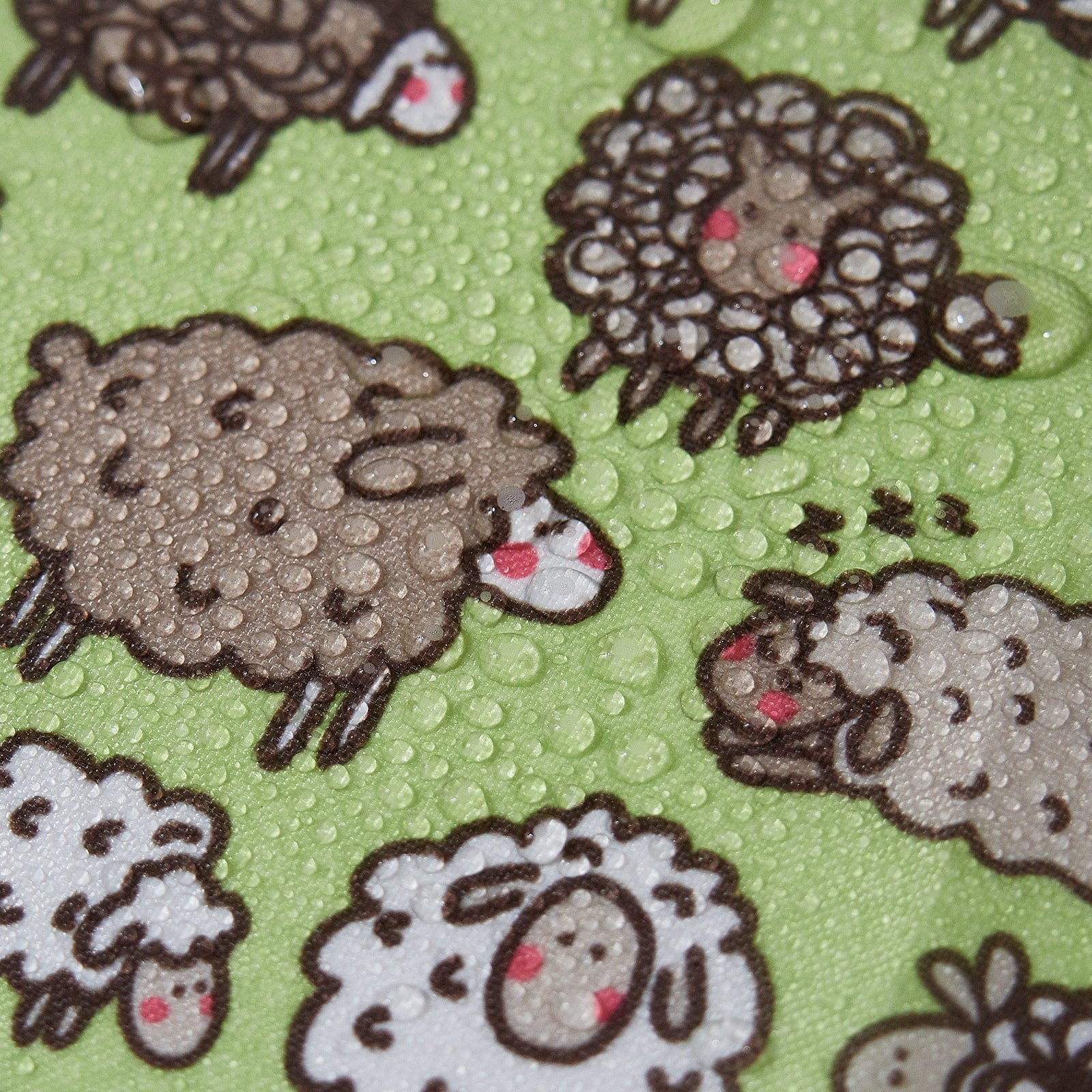 Eco Chic Eco Chic Waterproof Foldable Adult Poncho Cute Sheep