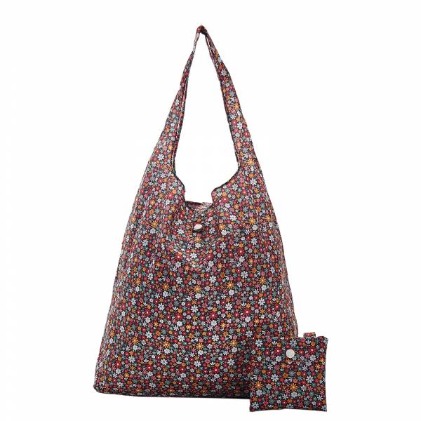 A04 Black Ditsy Shopper x2