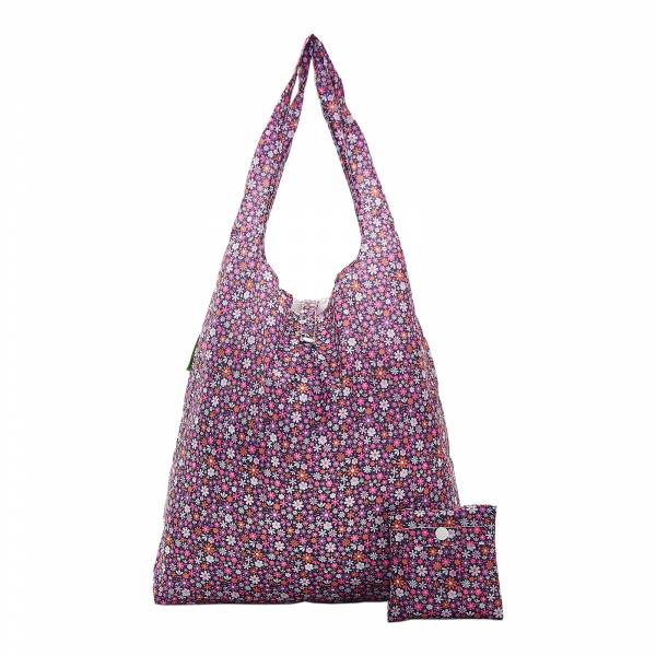 A04 Purple Ditsy Shopper x2