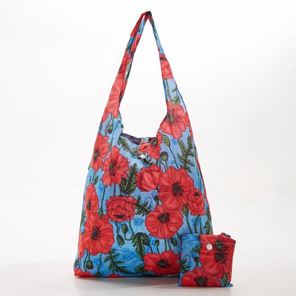 A09 Blue Poppies Shopper x2