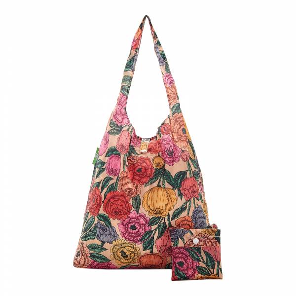 A11 Beige Peonies Shopper x2