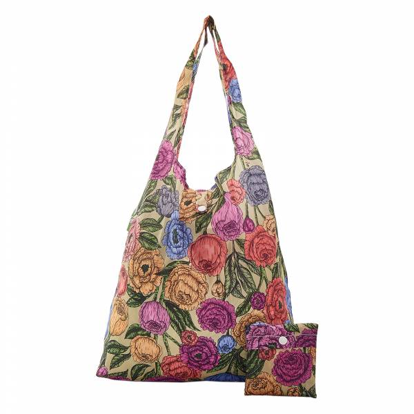 A11 Green Peonies Shopper x2