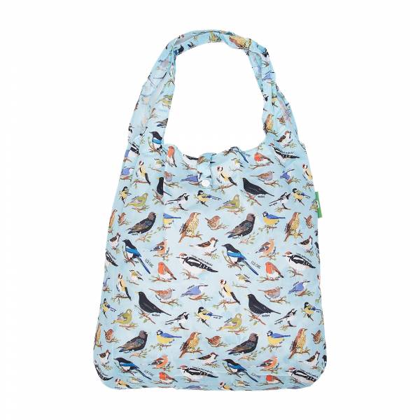 A17 Blue Wild Birds Shopper x2