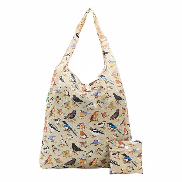 A17 Green Wild Birds Shopper x2