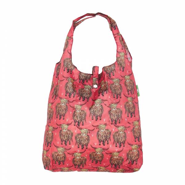 A26 Red Highland Cow Shopper x2