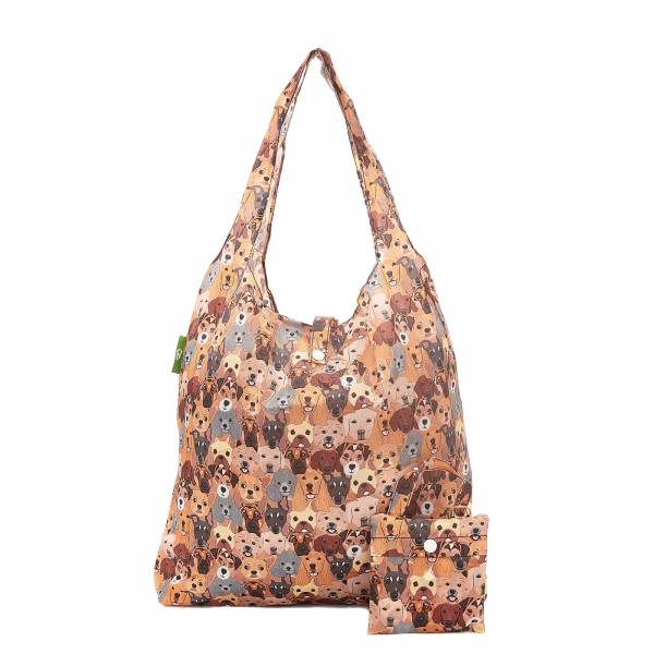 A40 Beige Stacking Dogs Shopper x2