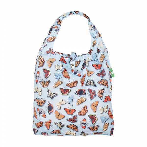 A41 Blue Wild Butterflies Shopper x2