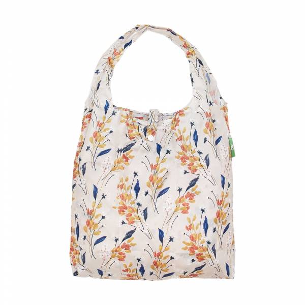 A67 Beige Flowers Shopper x2