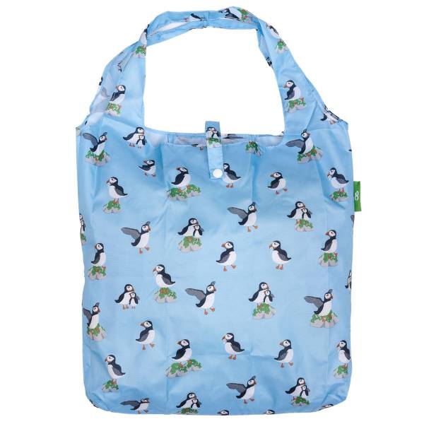 A78 Blue Multi Puffin Shopper x2