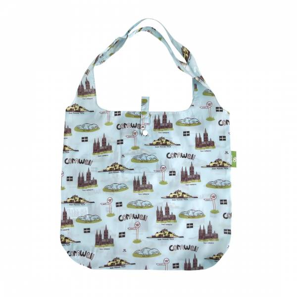 A99 Blue Cornwall Montage Shopper x2