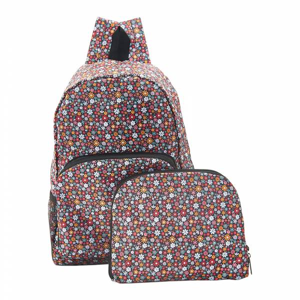 B04 Black Ditsy Backpack x2