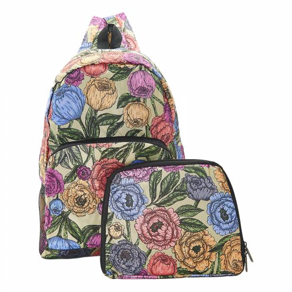 B11 Green Peonies Backpack x2