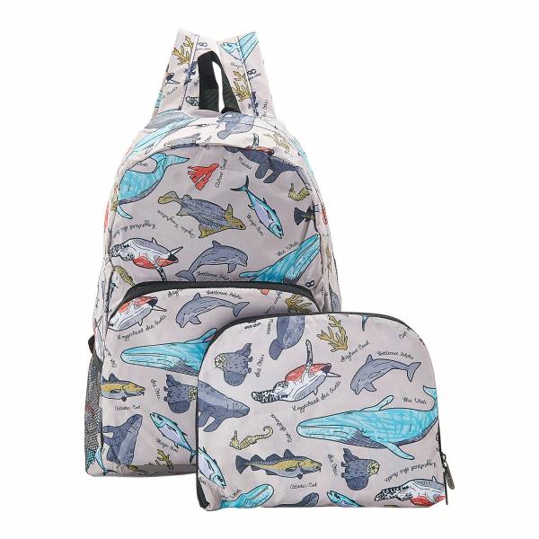 B12 Grey Sea Creatures Backpack x2