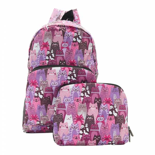 B18 Purple Stacking Cats Backpack x2
