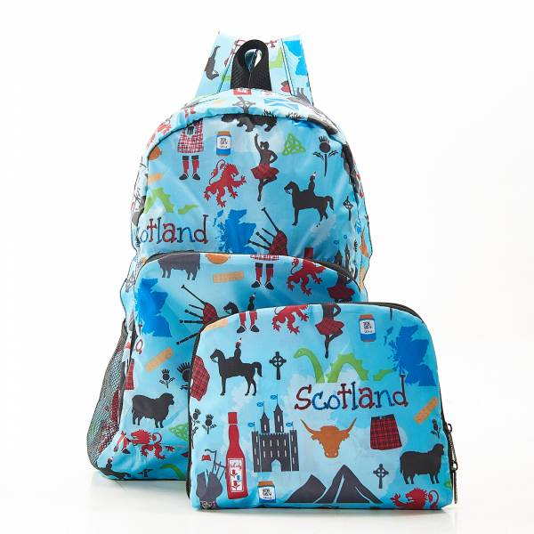 B22 Blue Scottish Montage Backpack x2