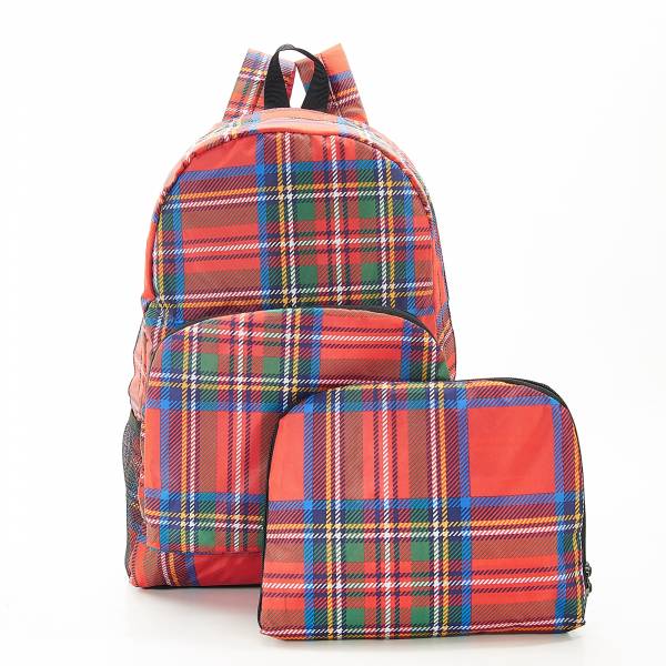 B31 Red Tartan Backpack x2