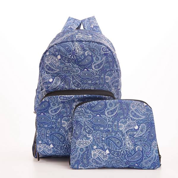B36 Blue Paisley Backpack x2