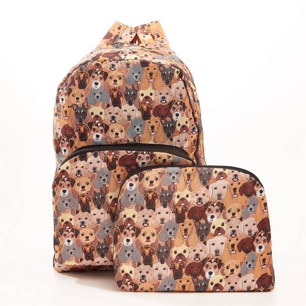B37 Beige Stacking Dogs Backpack x2