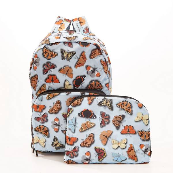 B38 Blue Wild Butterflies Backpack x2