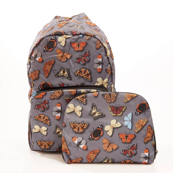 B38 Grey Wild Butterflies Backpack x2