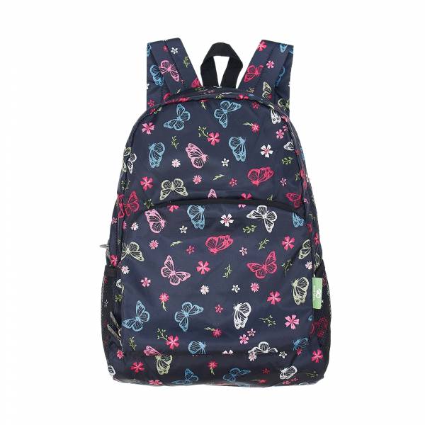 B66 Black Monarch Butterflies Backpack x2