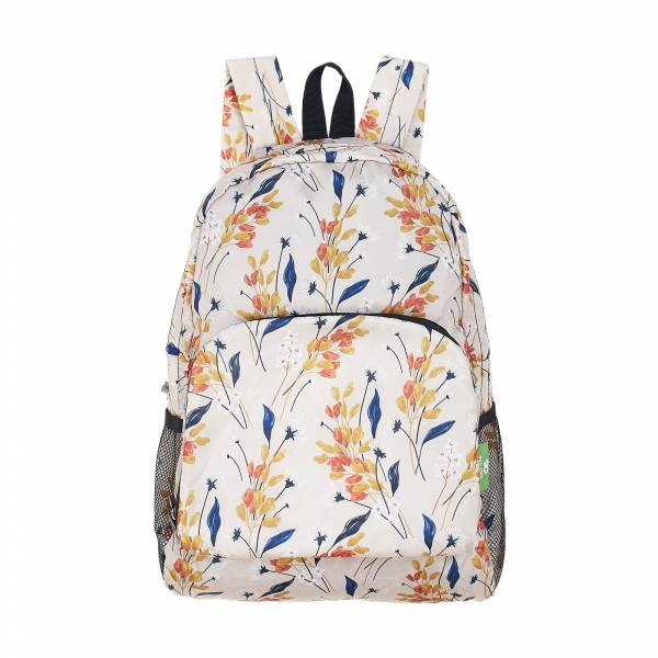 B68 Beige Flowers Backpack x2