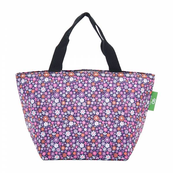 C04 Purple Ditsy Lunch Bag x2