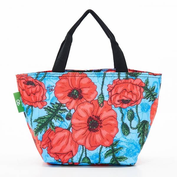 C09 Blue Poppies Lunch Bag x2