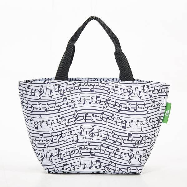 C10 White Music Lunch Bag x2