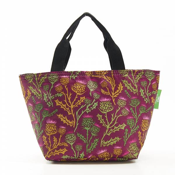 C16 Purple Thistle Lunch Bag x2