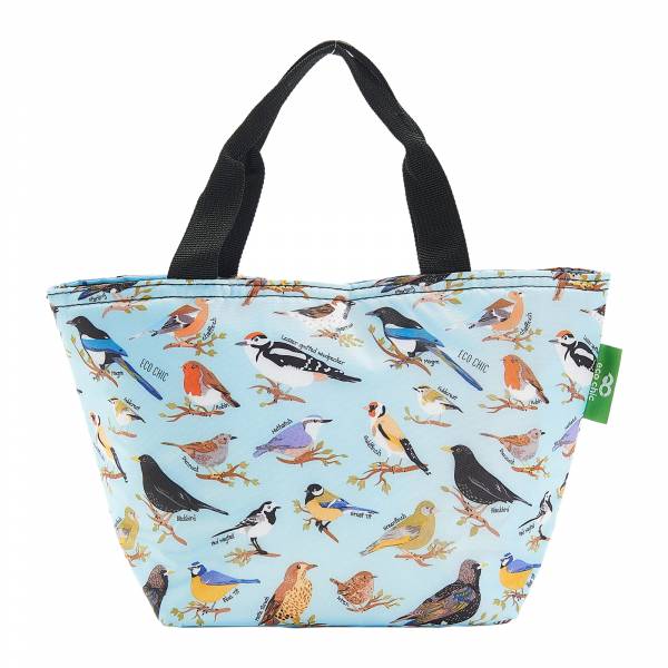 C17 Blue Wild Birds Lunch Bag x2