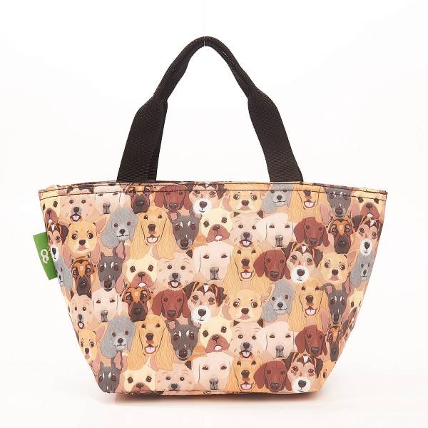 C36 Beige Stacking Dogs Lunch Bag x2