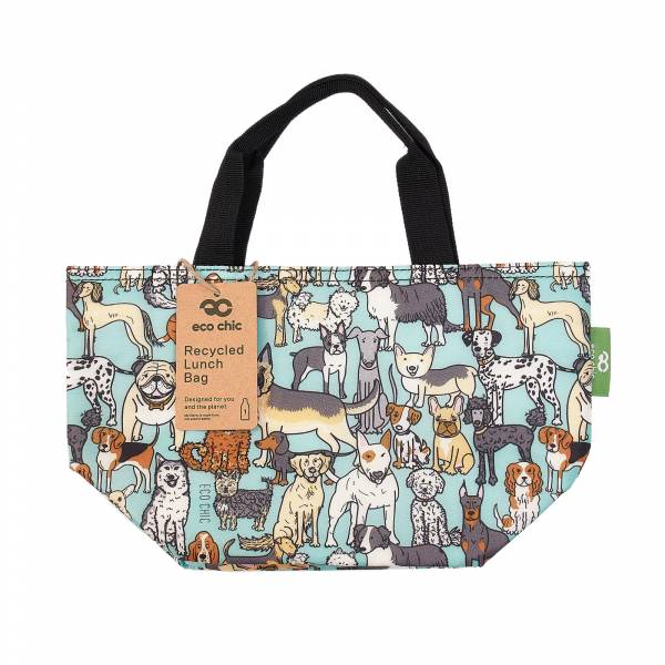 C38 Teal Dogs Lunch Bag x2