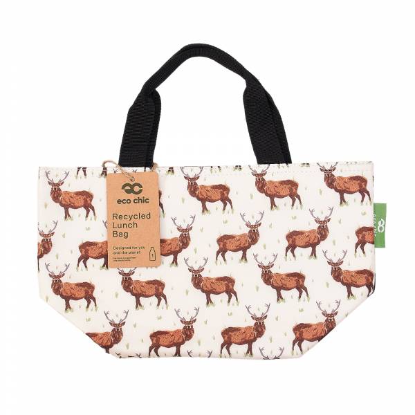 C44 Beige Stags Lunch Bag