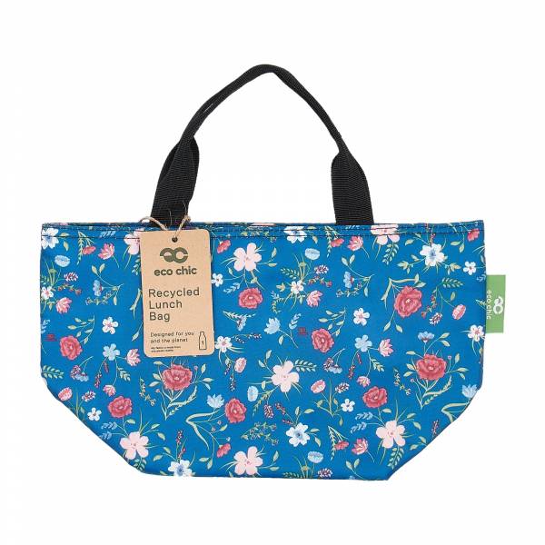 C59 Navy Floral Lunch Bag x2