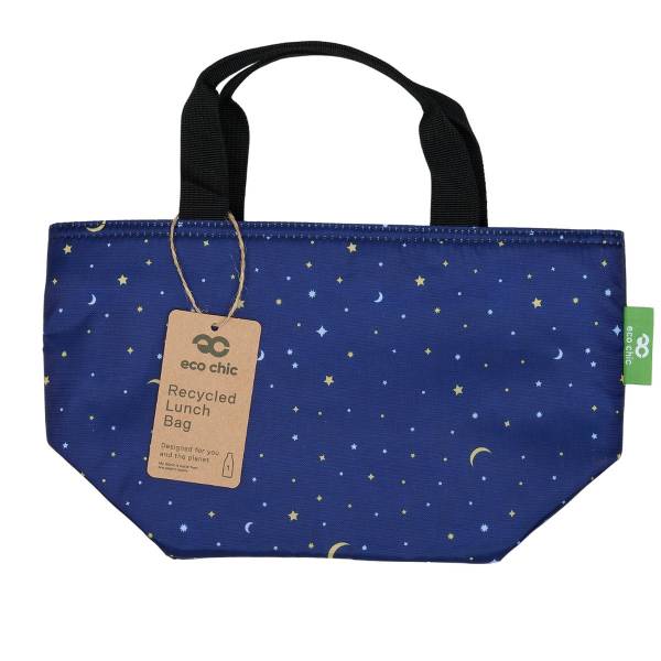 C79 Navy Stars and Moons Lunch Bag x2