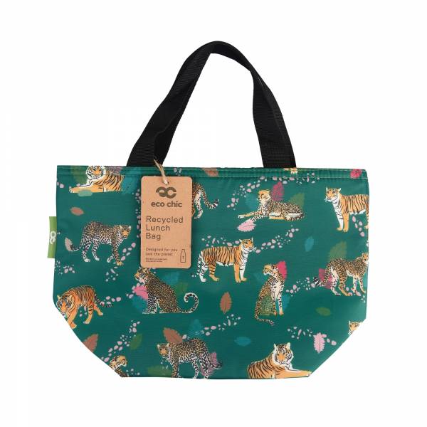 C92 Green Big Cat Lunch Bag x2