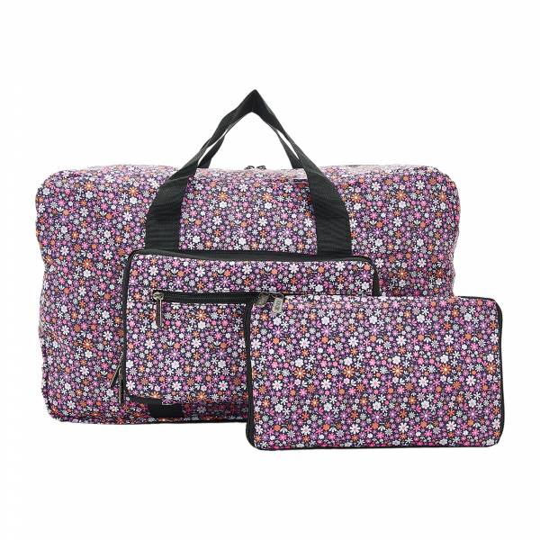 D04 Purple Ditsy Holdall x2